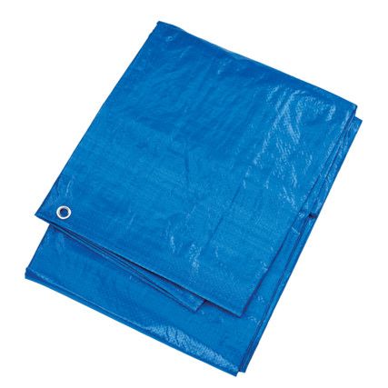 Polyethylene, Tarpaulin, 3.7m x 5.5m, Blue