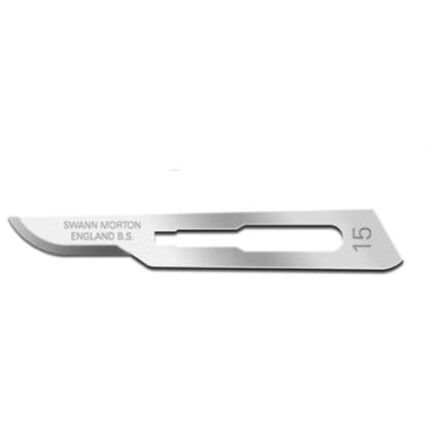 105, Curved, Surgical Blade, Carbon Steel, Box of 100