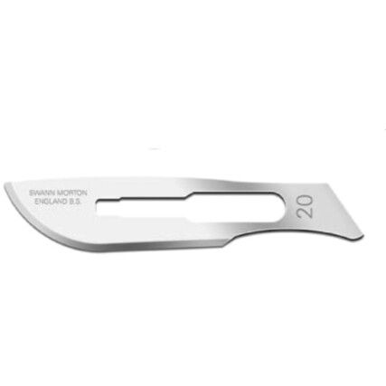 0106 No.20 CARBON STEEL SURGICAL BLADES (BOX-100)