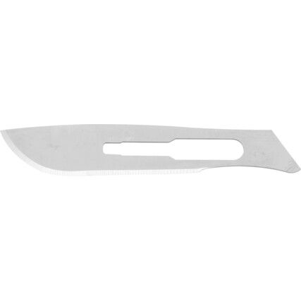 107, Curved, Surgical Blade, Carbon Steel, Box of 100
