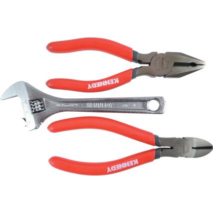 160mm, Diagonal Cutting Pliers Set, Jaw Serrated/Smooth