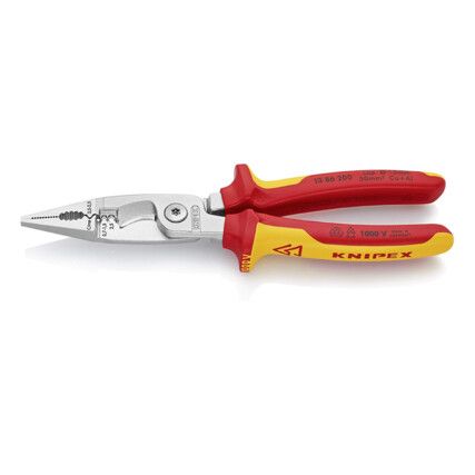 13 86 200 Pliers for Electrical Installation, 200mm Overall Length