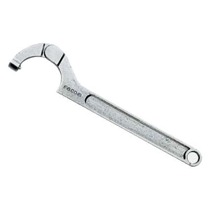 126A.35, Pin Spanner, Hinged Hook & Pin, Silver,  3mm