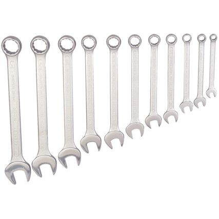 Imperial, Combination Spanner Set, 1-1/16 - 2in., Set of 11, Drop Forged Carbon Steel