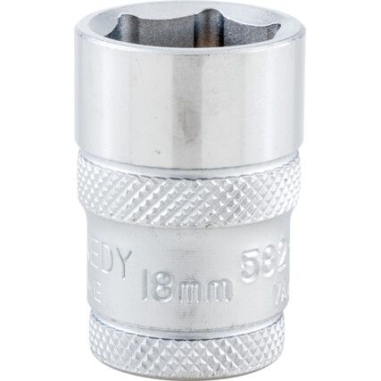 1/4in. Drive,  Hexagon Socket, 3/16in. A/F,  Imperial,  6 Point