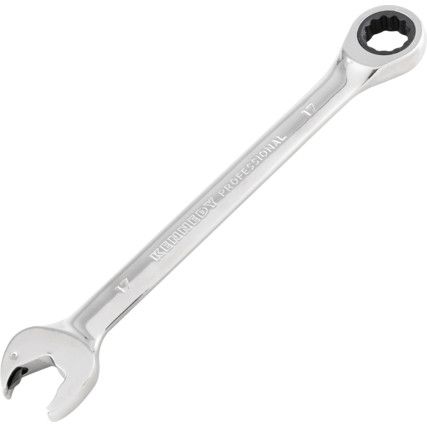 Double End, Ratcheting Combination Spanner, 17mm, Metric