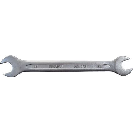 Single End, Open Ended Spanner, 12 x 13mm, Metric
