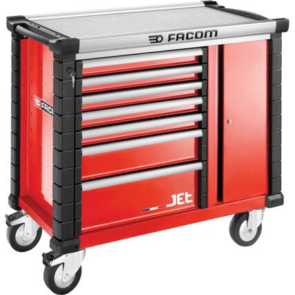 Roller Cabinet, JET+, Red, 6-Drawers, 1000 x 1154 x 546mm