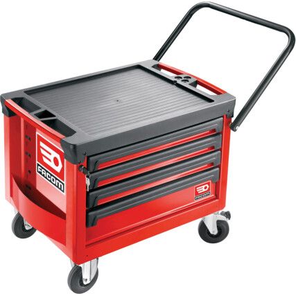 Portable Tool Chest, ROLL, Red, 4-Drawers569 x 421mm