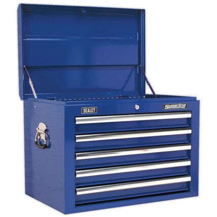Tool Chest, Superline Pro®, Blue, 5-Drawers, 490 x 660 x 435mm