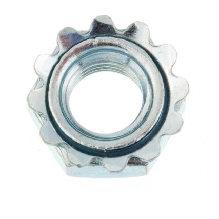 M3 COMBY LOCKNUT CAPTIVE TOOTHED LOCK WASHER BZP