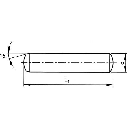 5x14mm METRIC PLAIN DOWEL PIN H6-TOL