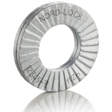 M16 Steel Wedge Lock Washers, Pack of 100, Delta Pro Coating