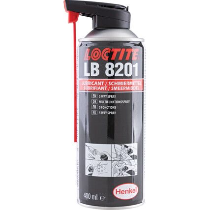 LB 8201, 5 Way Spray, Multi-Purpose Lubricant, Aerosol, 400ml