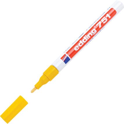 751, Paint Marker, Yellow, Permanent, Bullet Tip, Single