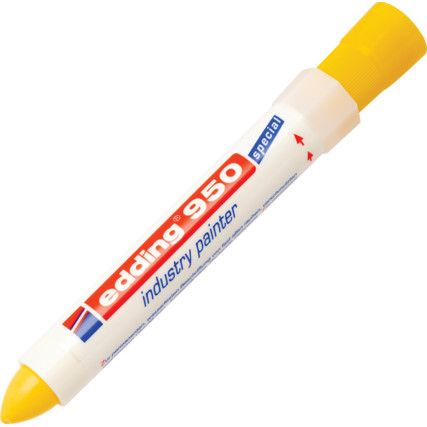 950, Paint Marker, Yellow, Permanent, Bullet Tip, 10 Pack
