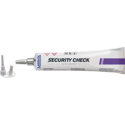 Security Check Marker, Purple, Permanent, , Single