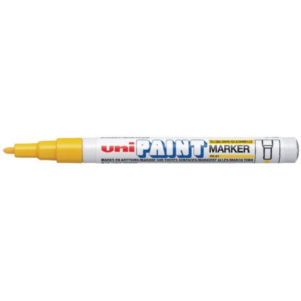 PX21, Paint Marker, Yellow, Permanent, Bullet Tip, 12 Pack