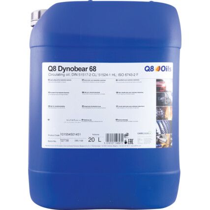 Dynobear 68, Machine Oil, Bottle, 20ltr