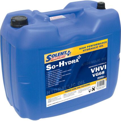 So-Hydra Plus VG68, High Performance Hydraulic Oil, Bottle, 20ltr