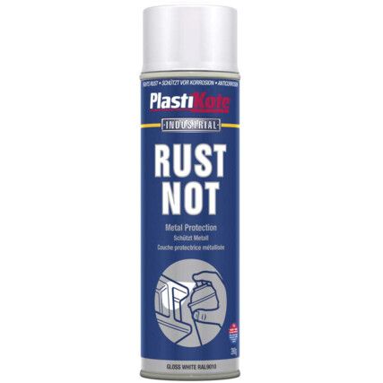 781 Rust Not Metal Protection Gloss White Aerosol Paint - 500ml