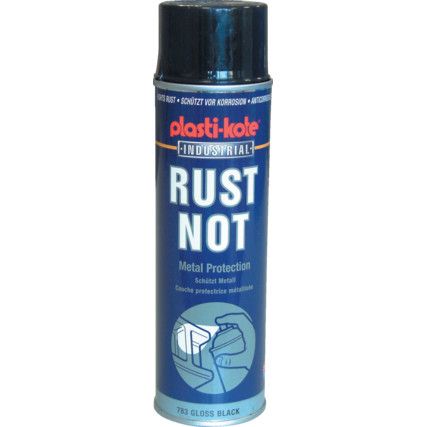 783 Rust Not Metal Protection Gloss Black Aerosol Paint - 500ml