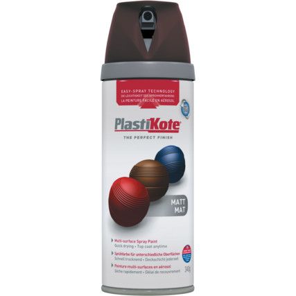 23106 Twist & Spray Matt Chocolate Aerosol Paint - 400ml