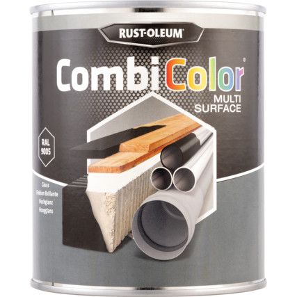 7379MS CombiColor® Gloss Black Multi-Surface Paint - 750ml