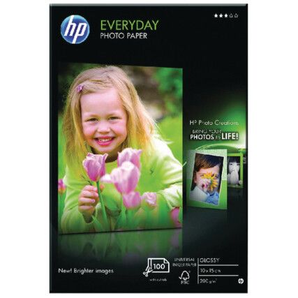 Everyday Photo Paper Glossy 10x15cm Pack of 100 CR757A