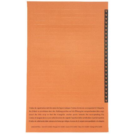 Organex Lateral Insert White & Orange Pack of 10 32690