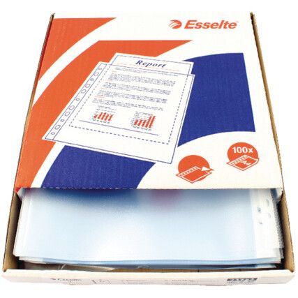 Embossed Clear Pockets Pack of 100 23752