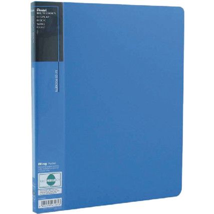 DCF442C RECYCOLOGY WING DISPLAY BOOK A4 20-POCKET BLE (PK-10)