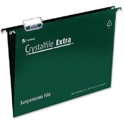 70634 CRYSTALFILE EXTRA SUSPENSION A4 GRN (PK-25) 
