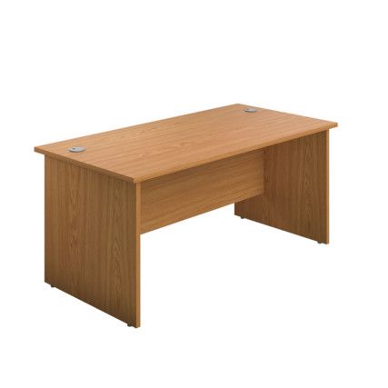 Panel Rectangular Desk, Oak, 1600 x 800mm