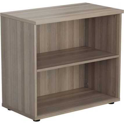 Bookcase, Grey Oak, 1 Shelf, 730mm Height