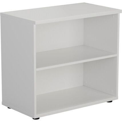 Bookcase, White, 1 Shelf, 730mm Height