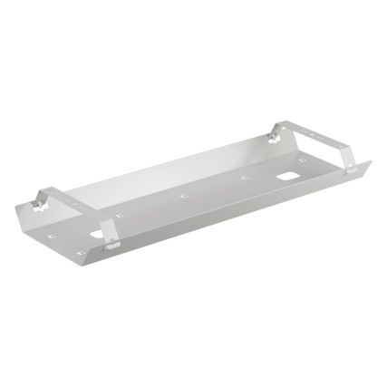 1200-1500mm Bench Desk Double Cable Tray White