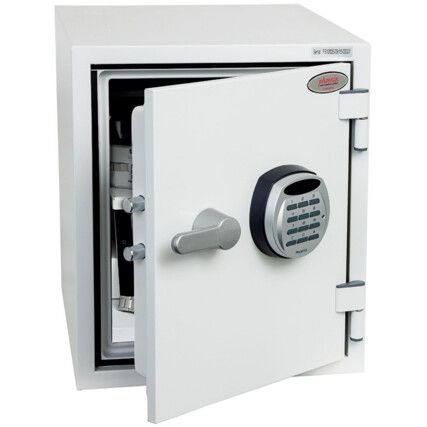 Safe, Combination Lock, White, Steel, 430 x 350 x 410mm