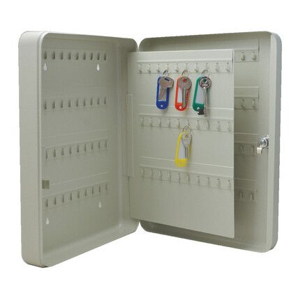 Key Cabinet, 140 Key Capacity, Grey, Steel, 370 x 280 x 60mm