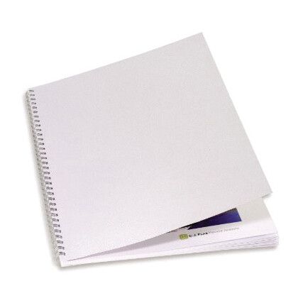 CE050070 BINDING COVERS A4LINENWEAVE WHT (PK-100) 