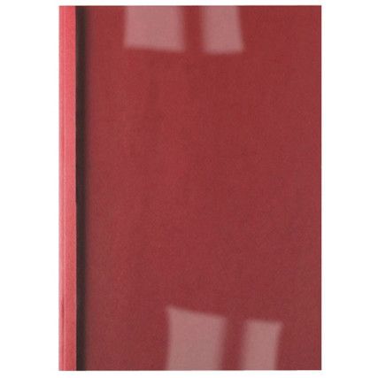 451201U THERMAL BINDING COVERS 1.5mm L/GRAIN RED (PK-100)