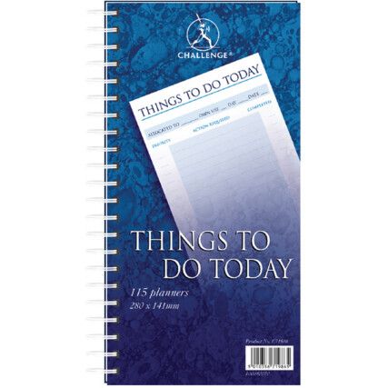 100080050 THINGS TO DO TODAY PAD 280x152mm
