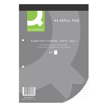 KF02234 REFILL PADS A4 FEINT MARGIN (PK-5)