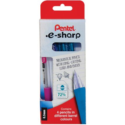 Pentel,Mechanical Pencil,Black,Non-permanent,4