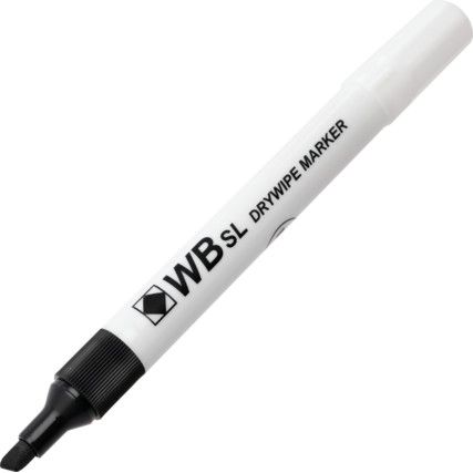 Whiteboard Marker, Black, Medium, Non-Permanent, Chisel Tip, Single