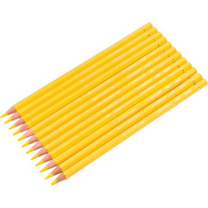 All 8044 Yellow Chinagraph Pencils Pack of 12