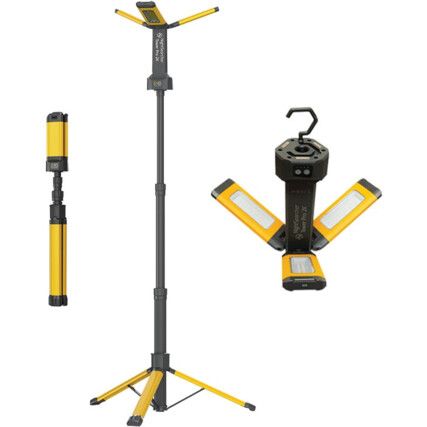 2000 LUMEN RECHARGEABLE PORTABLE TRIPOD WORKLIGHT UP TO 1.5MTRS