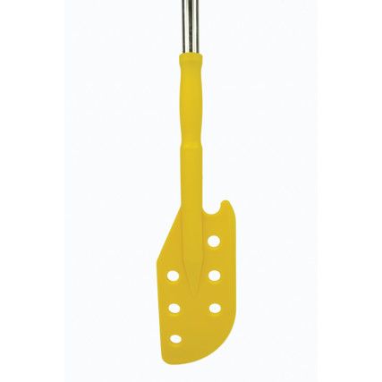 Yellow Paddle with Stainless Steel Pole & 2 PP Grips