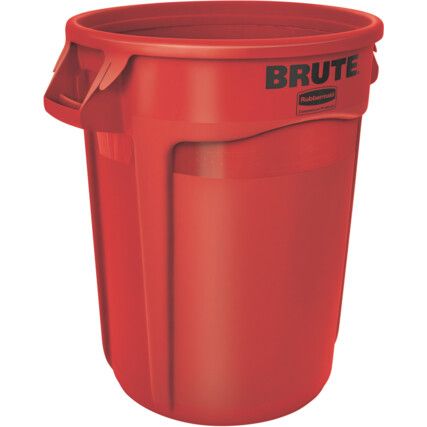 BRUTE ROUND CONTAINER 121.1L RED