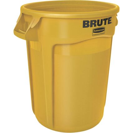 BRUTE ROUND CONTAINER 121.1L YLW